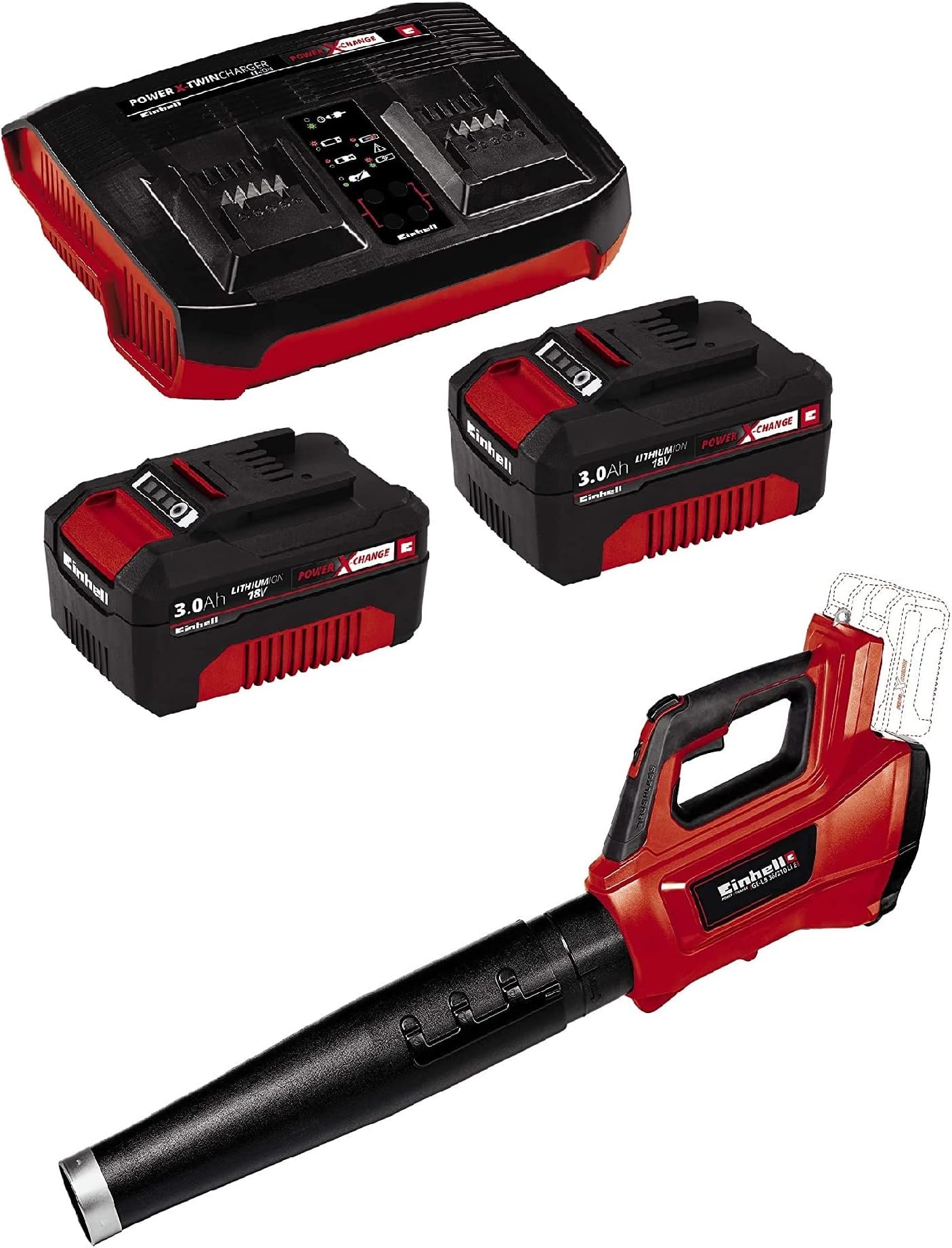 Einhell Soffiatore Universale A Batteria GC-CL 18/1 Li E-Solo, Leggero, Con Velocità Regolabile, Senza Batteria