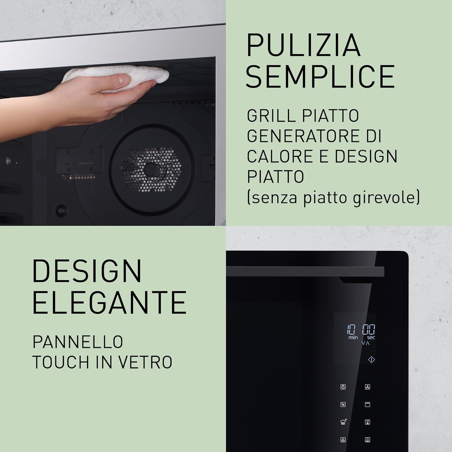 Panasonic Forno Combinato a Vapore 4 in 1, Tecnologia Inverter, 31 Lt, Nero Antracite
