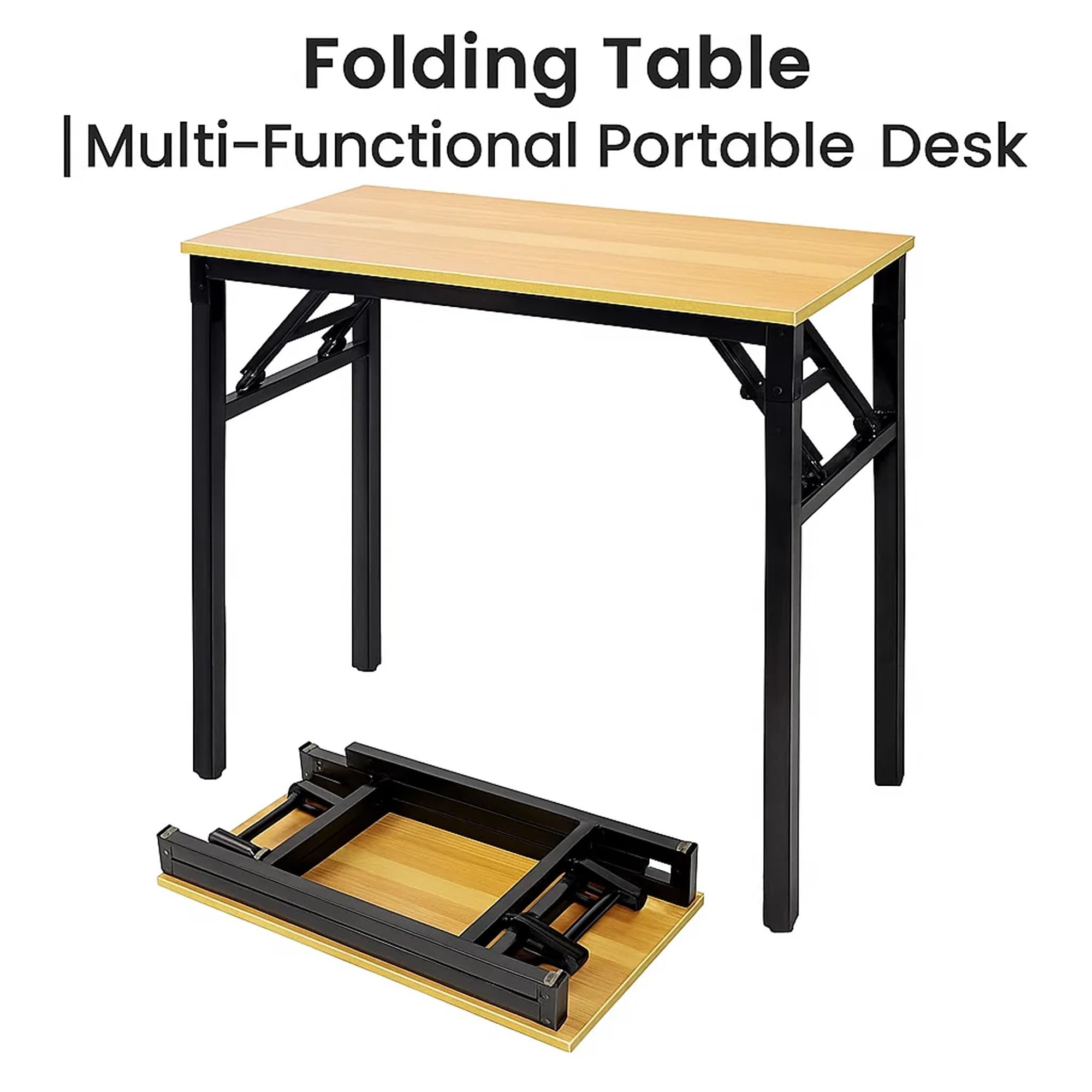 Sulfar Folding Table Multi Functional Portable Desk With