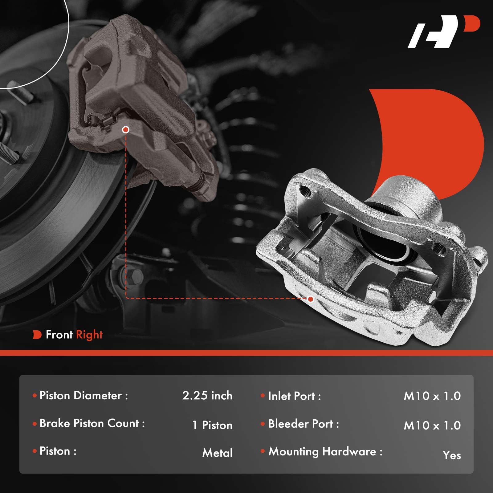 Amazon.com: A-Premium Disc Brake Caliper Assembly with Bracket 