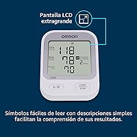 Vista 5 de OMRON Monitor de Presión Arterial Silver para Uso Doméstico y Brazalete de Presión Arterial para Brazo Superior - Marca #1 Recomendada por Médicos