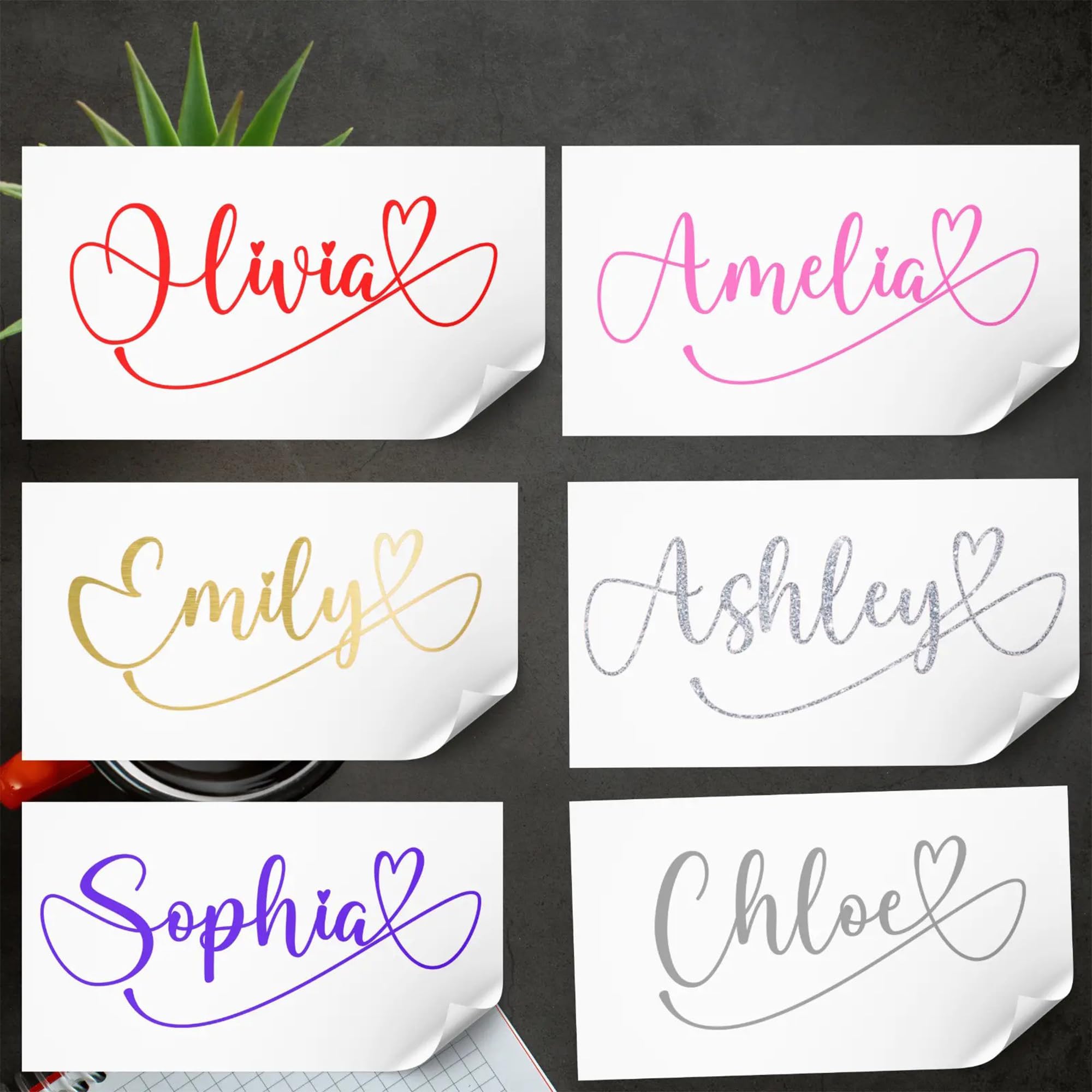 Custom Name Word Sticker – Personalized Text Cut Vinyl Decal in Fancy Font – Ideal for Car, Laptop, Water Bottle & Home Decor – Unique Customization Option for Personalized Stickers - Amelia
