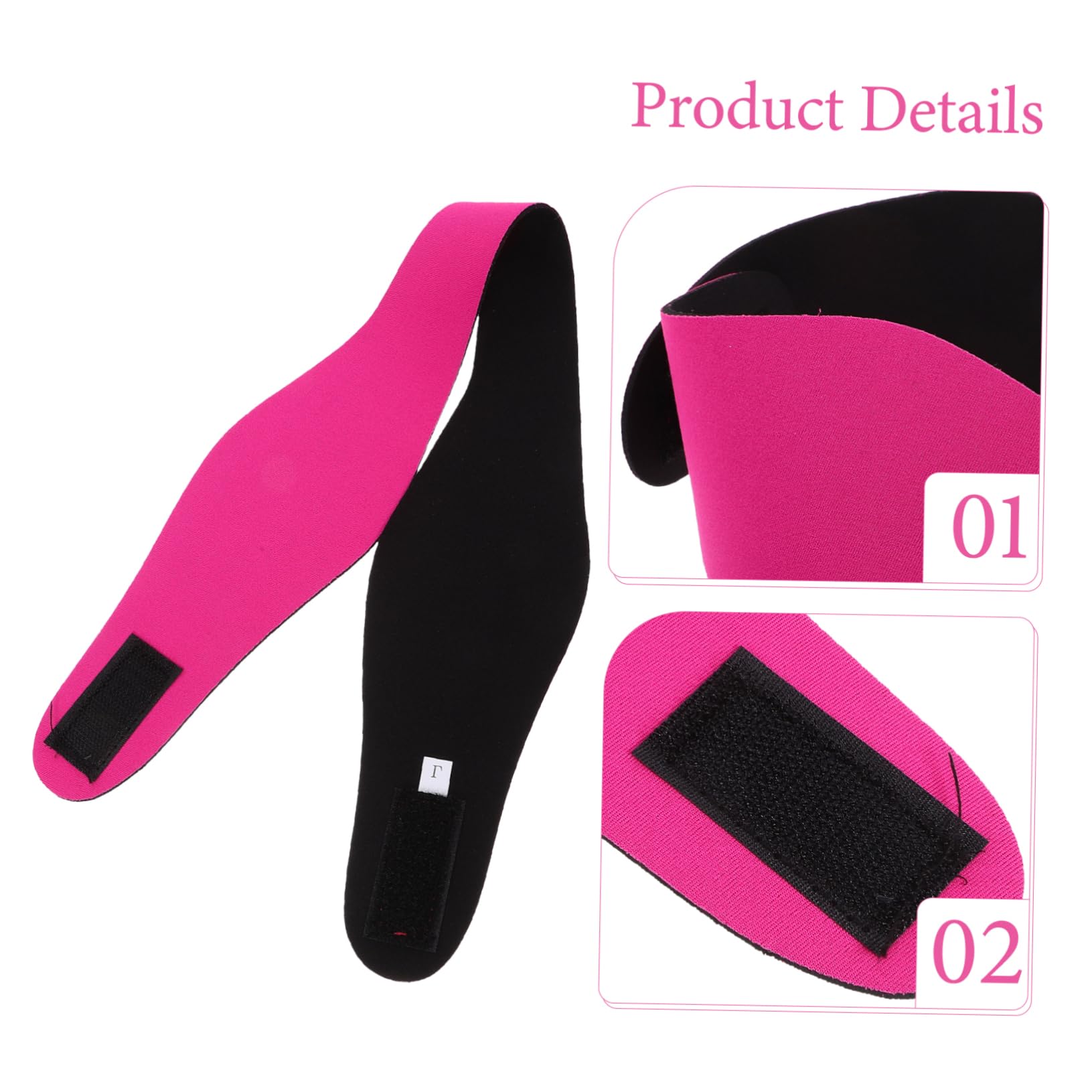 Gogogmee Swimming Ear Belt Ear Muffs Headband Shower Ear Covers Swim Band Swimming Hair Band Ear Covers for Swimming Bathing Ear Cover Swimming Bands Diving Fabric Rosy