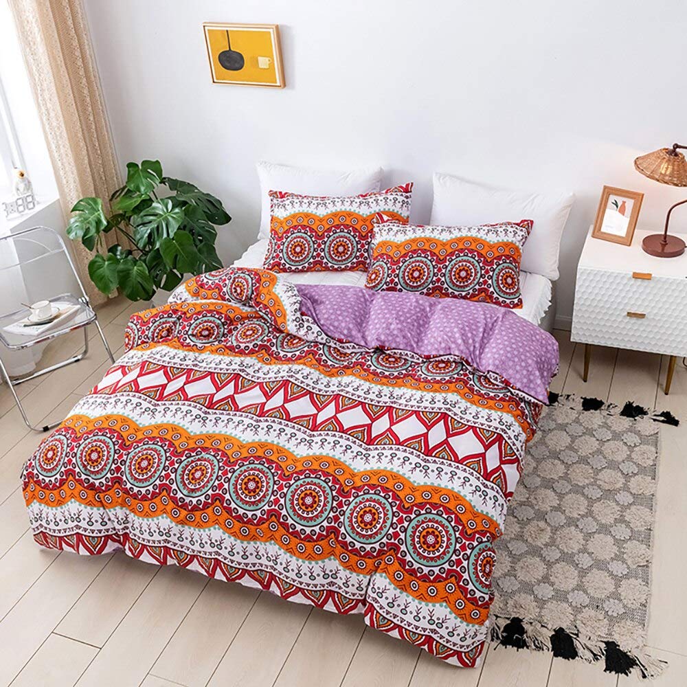Housse de couette imprimée 200x200 cm pour une chambre d'enfant chaleureuse et parure de lit