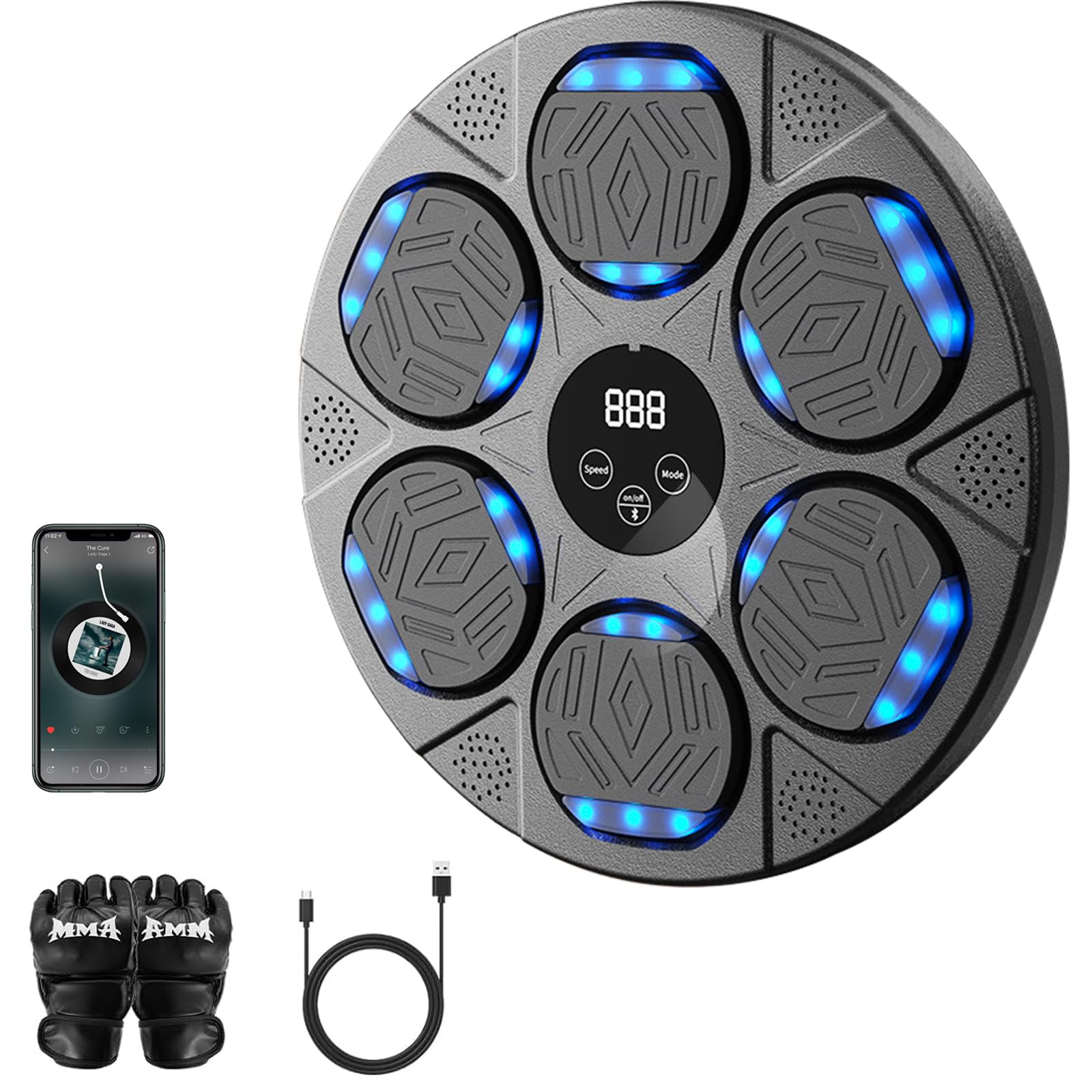 Machine de boxe musicale connectée pour améliorer sa coordination et sa forme physique - 7