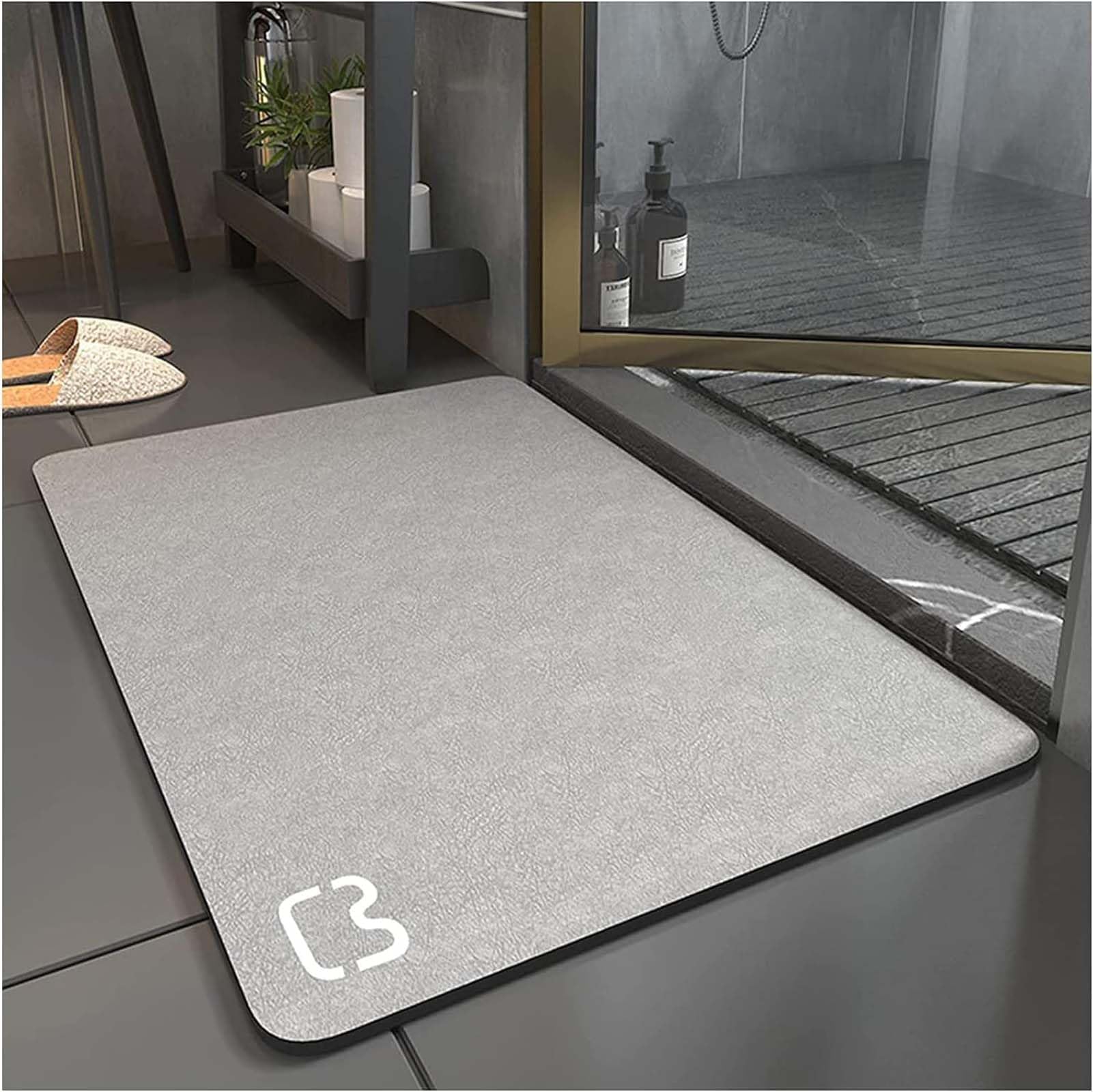 Tappetino da bagno antiscivolo super assorbente diatomite tappeto bagno in microfibra vasca doccia morbida asciugatura rapida