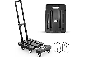 Ronlap Foldable Wheeled Folding Cart for Moving