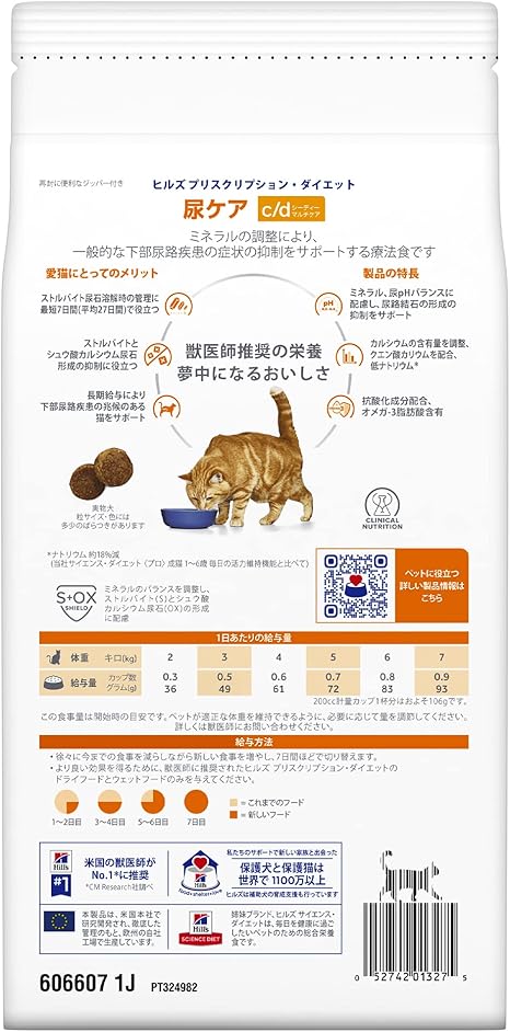 値下げ ヒルズ プリスクリプション ダイエット 猫用 ｃ ｄ マルチケア ５００ｇ ２袋 特別療法食 ドライフード 沖縄別途送料 関東当日便 Www Tsujide Co Jp