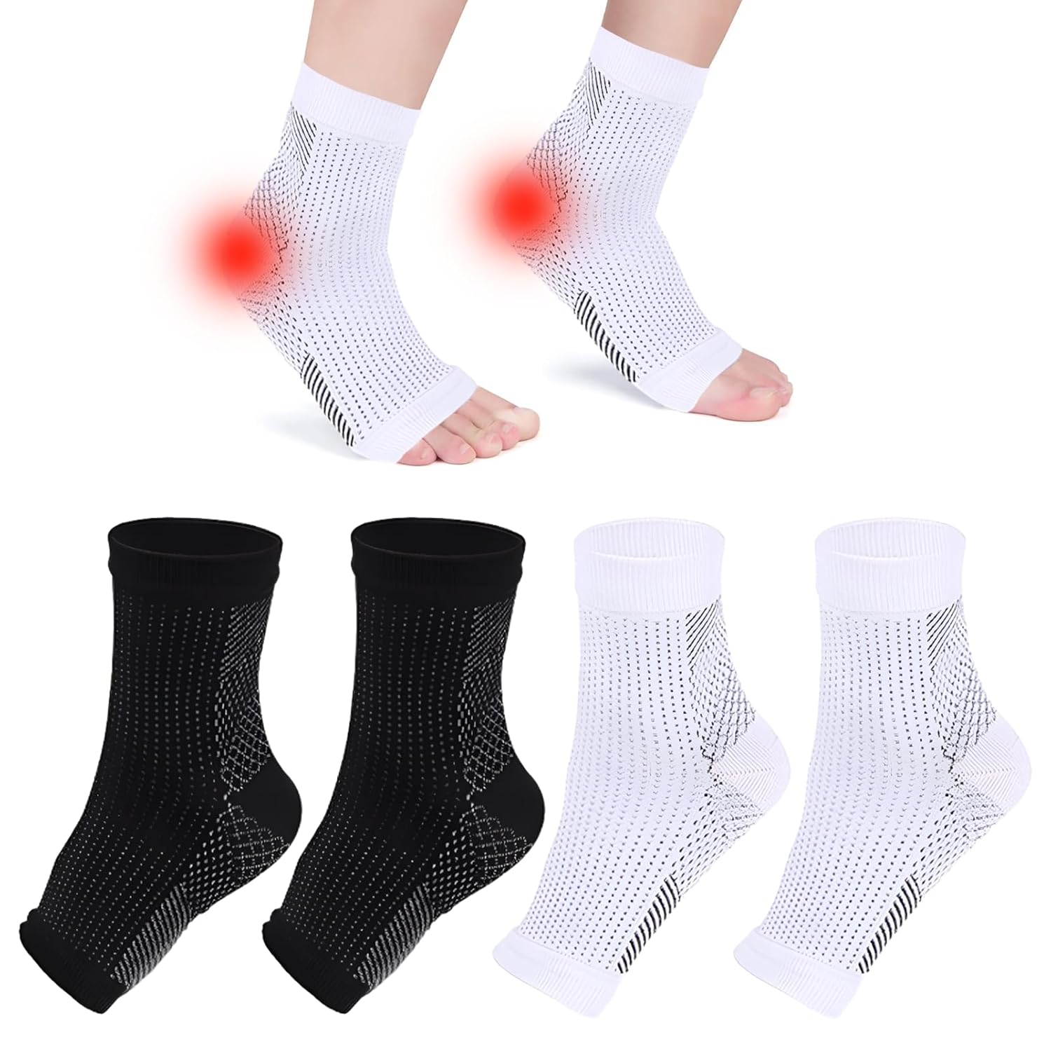 halit Neuropathy Socks,2 Pairs Ankle Support Socks，Ankle Support For