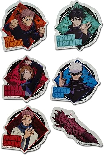 Jujutsu Kaisen - Grupo de pegatinas troqueladas 3.5"