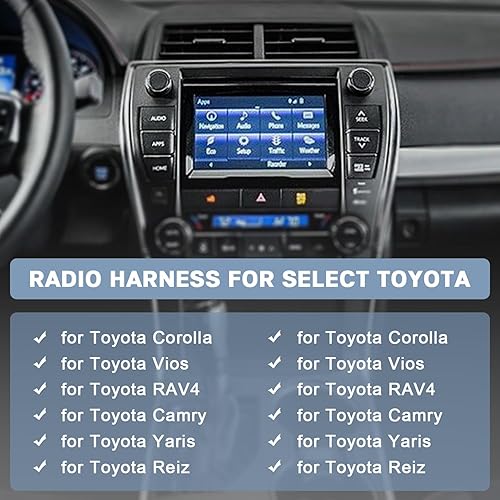 Miniatura 10 de Adaptador estéreo universal del arnés de cableado de la radio del coche del ISO, conector audio del altavoz del cable de alimentación del cable del