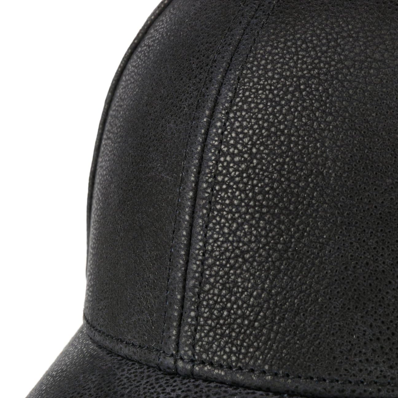 Stetson Cappellino con Paraorecchie Cowhide Donna/Uomo - Berretto in Pelle Baseball Visiera, paraorecchie, Fodera Inverno Autunno/Inverno