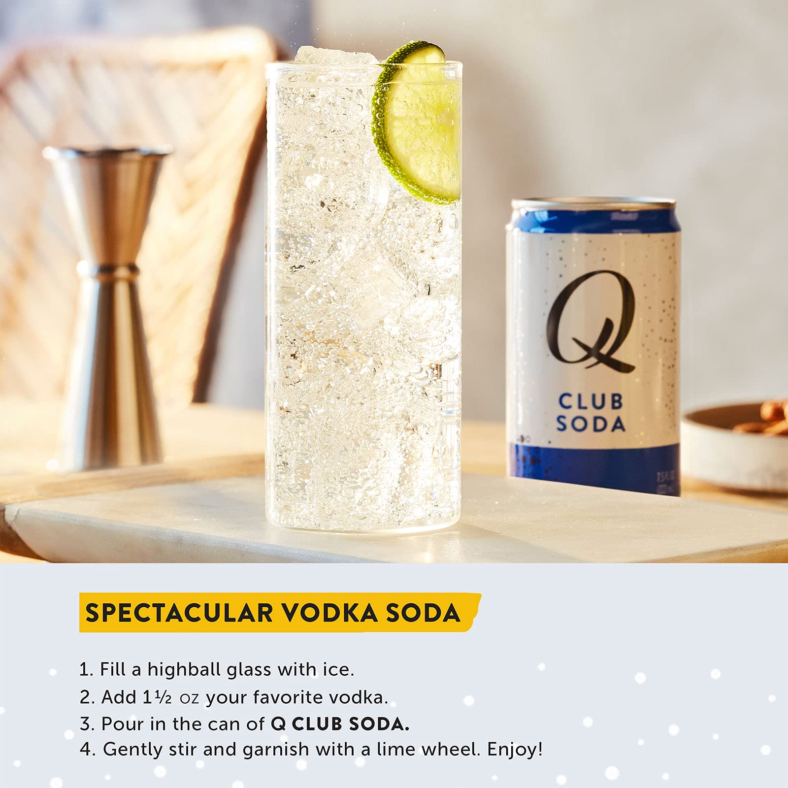 Q Mixers Club Soda, Premium Club Soda, 7.5 Fl oz, 24 Cans Buy Online