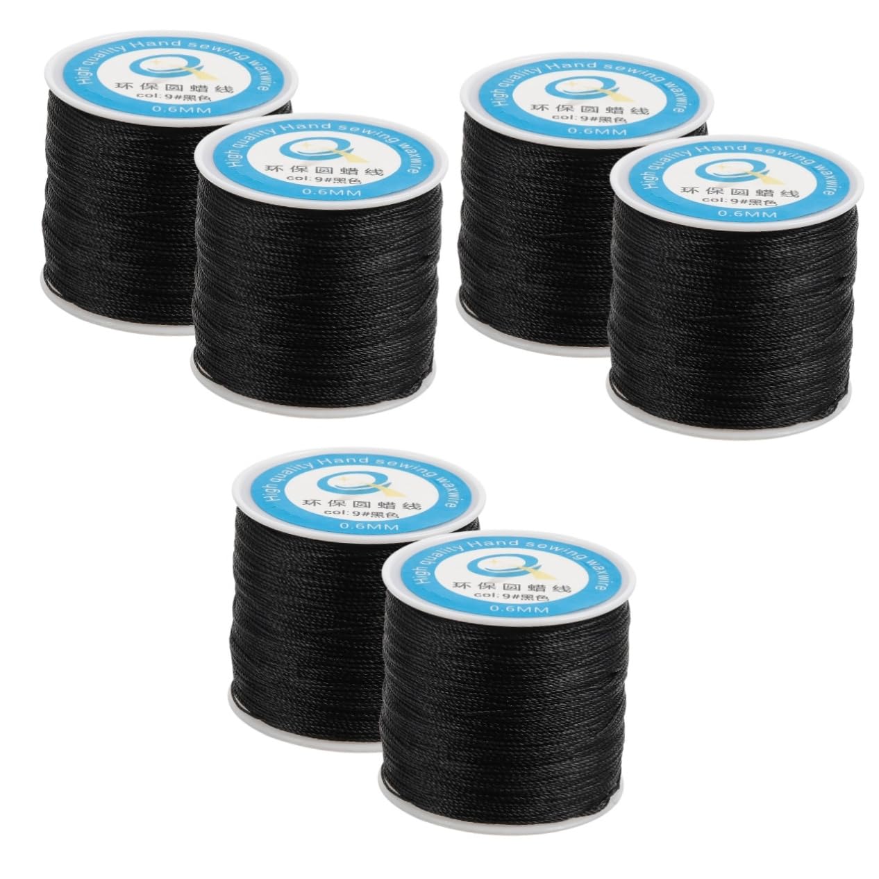 SHINEOFI 6pezzi Filo Di Cera Per Cucito Pelle Filo Resistente Per Progetti Artigianali Riparazioni Di Scarpe e Creazione Di Braccialetti Pelle