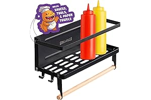 Magnetic Outdoor Pool Towel Rack with Storage