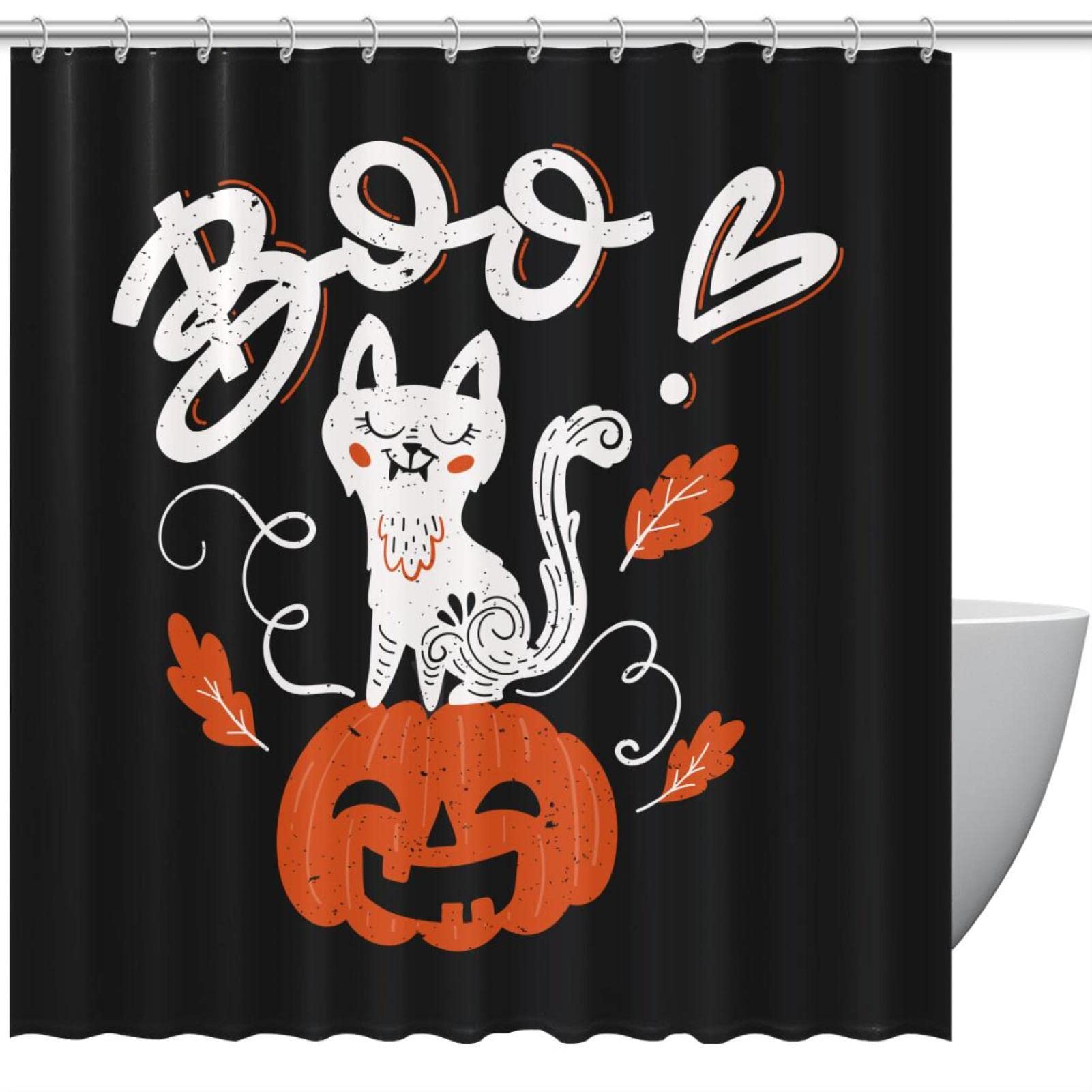 Rideau de douche Halloween pour créer une ambiance frissonnante en famille