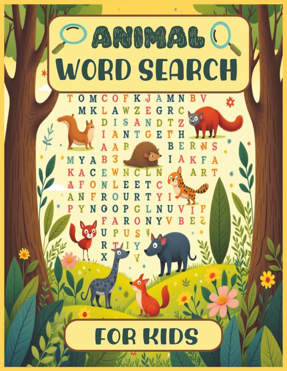 Animal Word Search for Kids: Fun Word Search Puzzles to Improve Vocabulary & Brain Skills | Perfect for Kids Who Love Animals | 8.5x11 inches