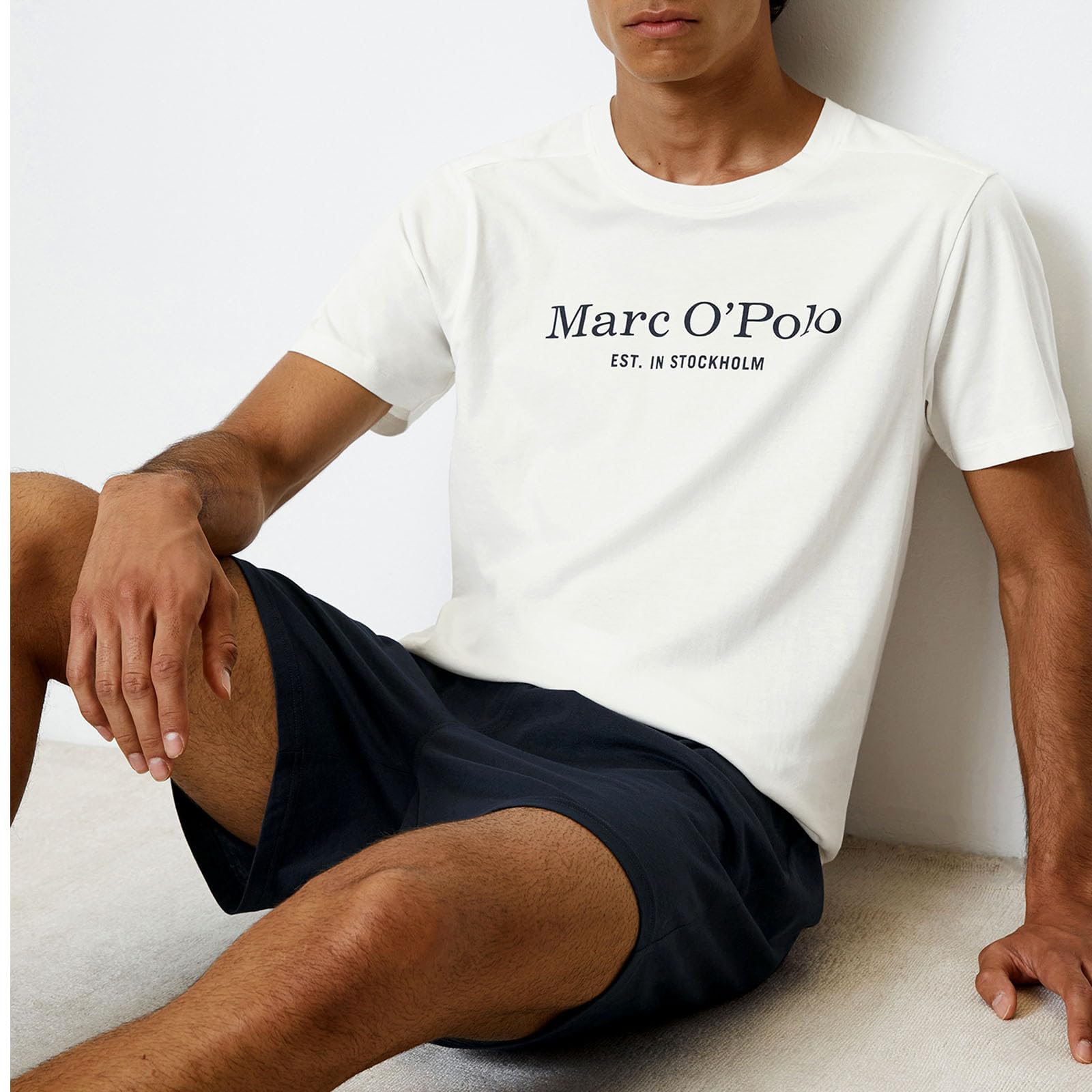 Marc O'Polo Herren Loungeset Pyjama Set Schlafanzug Shorty Mix & Match Cotton