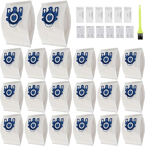Paquete de 20 bolsas Miele AirClean 3D GN para aspiradora, repuesto para Miele Classic C1, C2, C3, S227, S240, S270, S400i-S456i, S2, S5, S8, con 6 disponible en Yaxa Peru