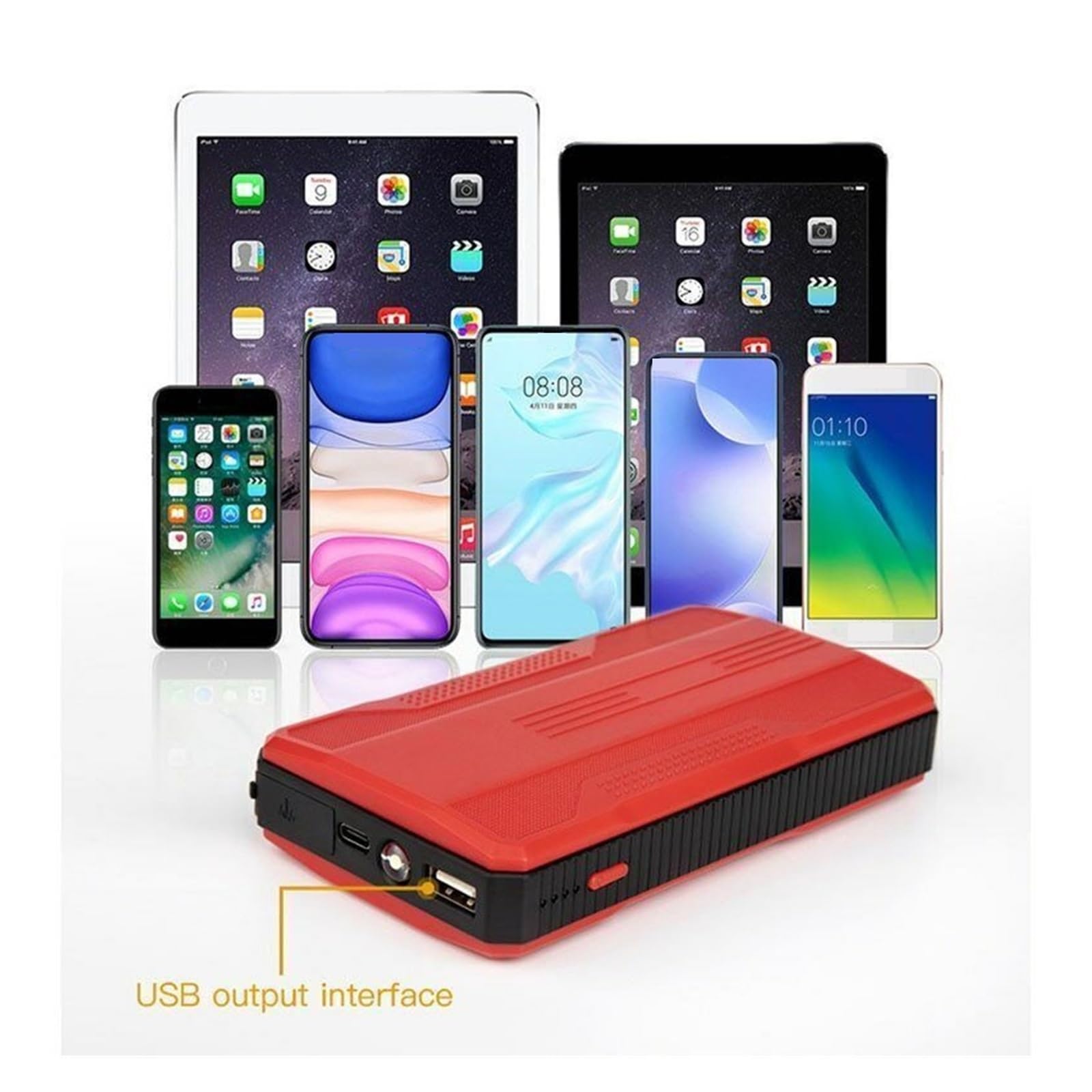 20000mAh Akumulator Samochodowy O Dużej Mocy Urządzenie Do Awaryjnego Uruchamiania Przenośny Wzmacniacz Do Akumulatora Samochodowego Ładowarka Booster Power Bank Urządzenie Startowe Port USB Szybkie I