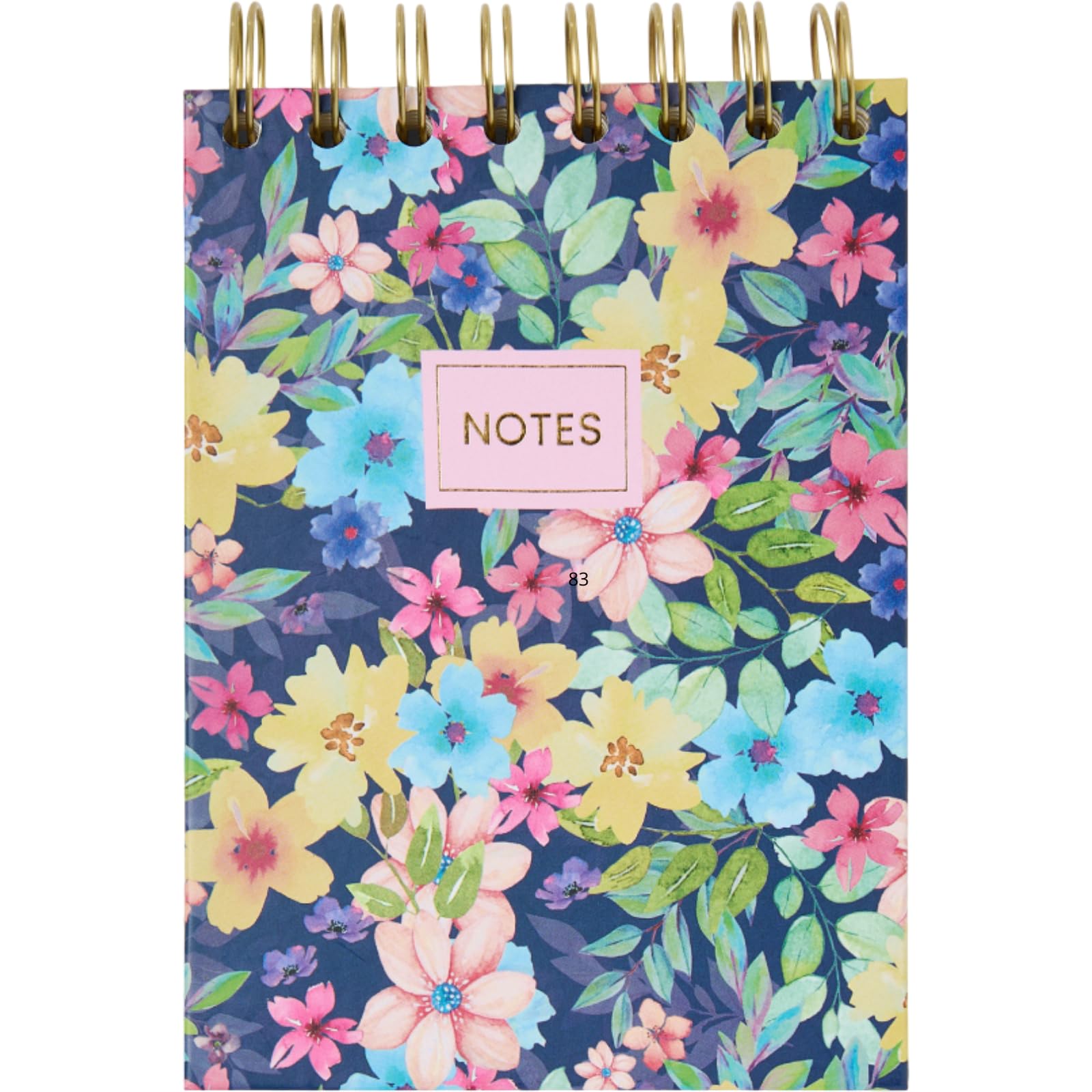 Takenote Olivia Notepad, Smooth Interior, 96 Pages, Small Size 10.5 x 14.5 cm, Hardcover, Double Metal Spiral Closure (Wire'o)