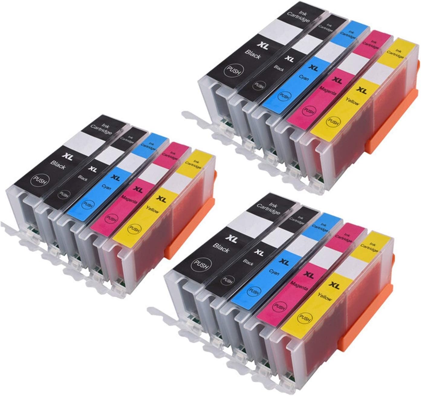 JINSUO PGI470 PGI-470 BK 470 C LI 471 compatible ink cartridge for canon PIXMA MG5740 MG8640 TS5040 TS6040 TS 5040 TS6040 MG 5740 (Color : 3PGBK3BK 3C 3M 3Y)