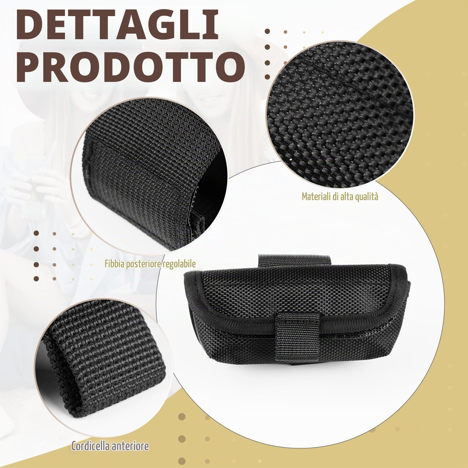 Borsa Coltelli,Borsa Porta Coltelli,Coltello Pieghevole Compatto Con Clip da Cintura, per Attività All'aria Aperta, Escursionismo, Alpinismo, Regali per Uomini