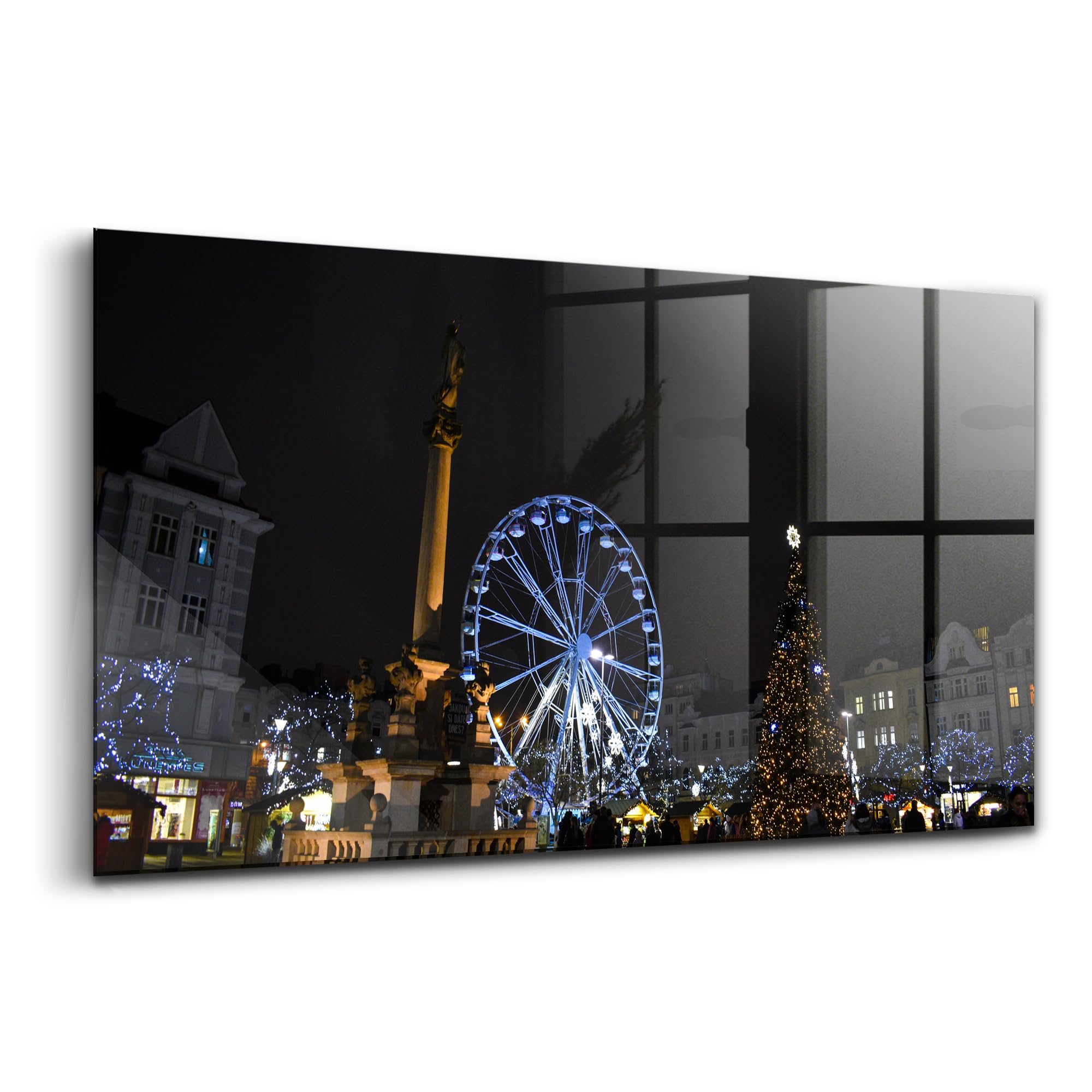 Peinture murale Wallfluent souvenir de Noël à Ostrava tableau en verre - 6