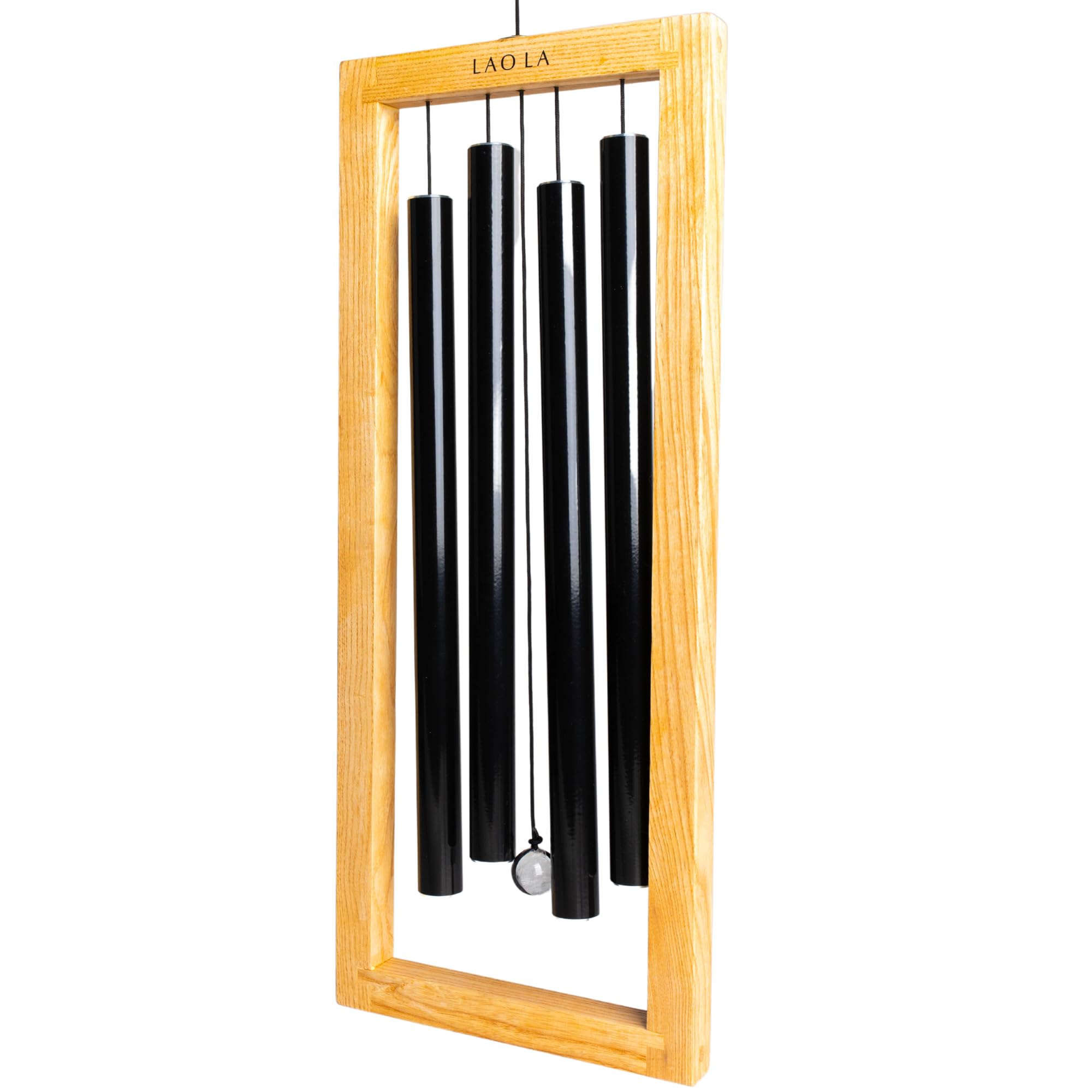 LAO LA Wood Wind Chimes for Outside - Deep Melodic Windchimes Outdoors Unique, for Loss of Loved Ones, Sympathy Gift, Memorial Gifts, and Patio Decoration (Wind Chime Honey)