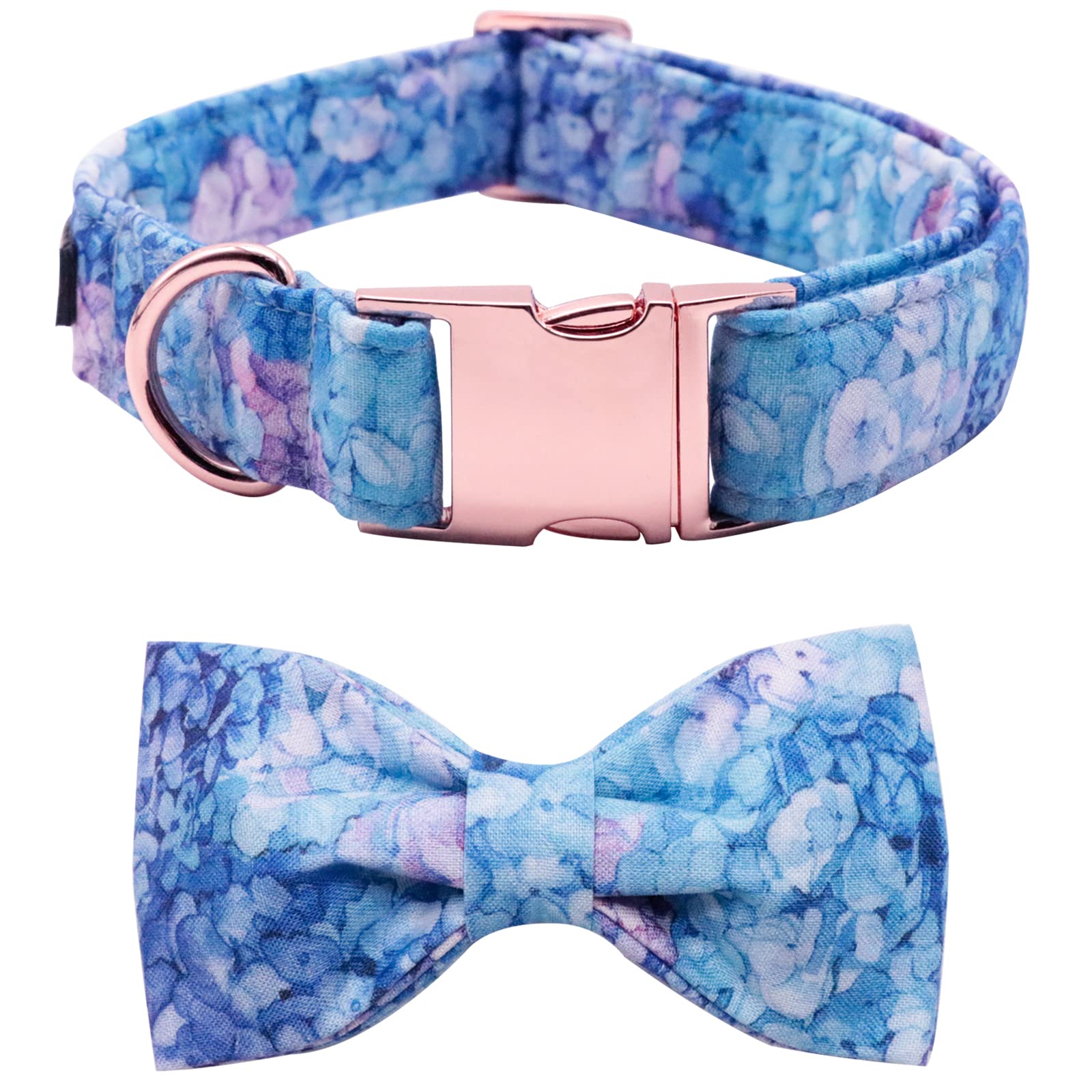 Lionet Paws Dog Collar with Bowtie, Flower Bowtie Collar for girl,Adjustable Comfortable Dog Collar Gift for Puppy Small Medium Large Dog โ image 1