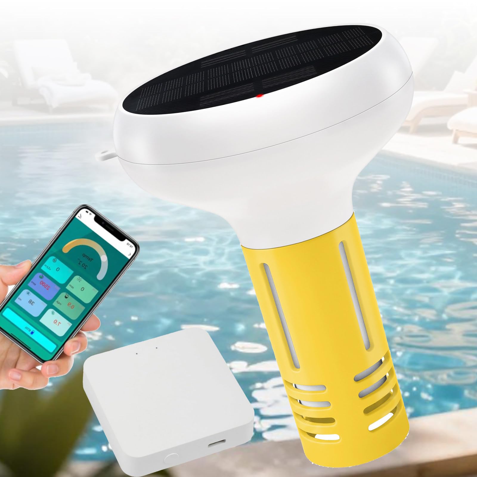 7-in-1-Wassertestgerät – Intelligenter Poolwasser-Monitor