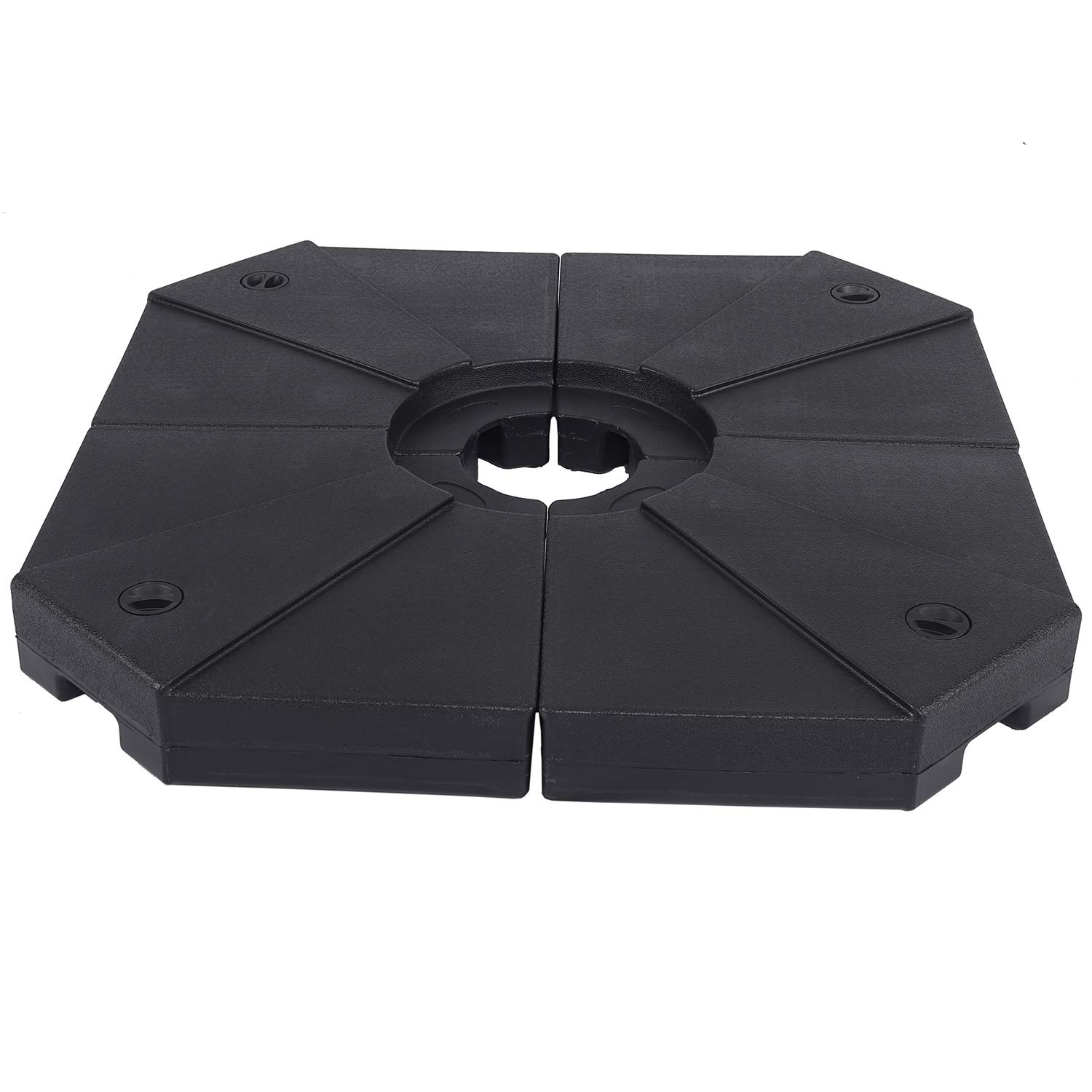 Porte-parapluie pied de parasol en croix noir Ambientehome à lester