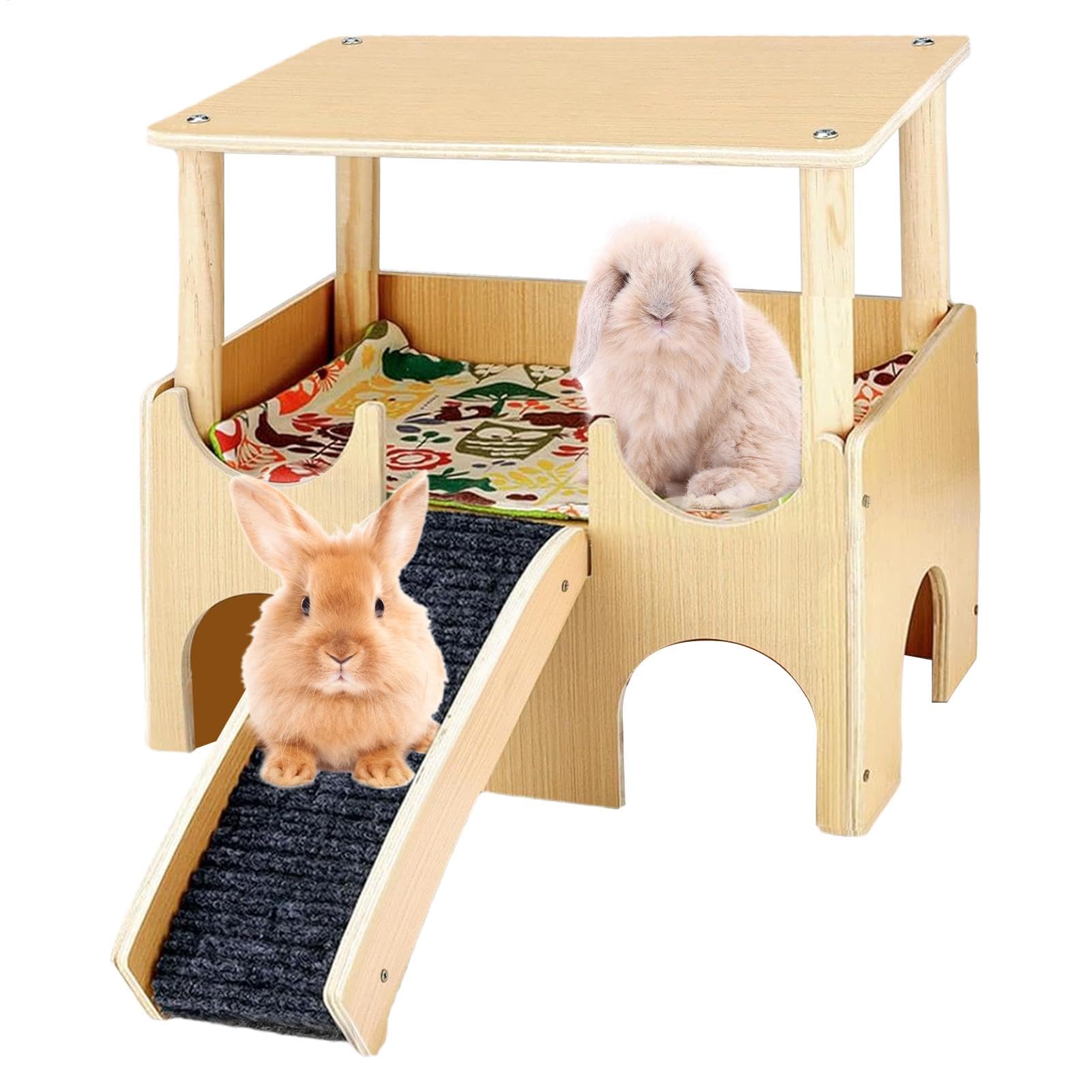 Casa di criceto in legno, Canca Chinchilla giochi per criceti in legno a | Piccoli giocattoli per animali con la , per gabbia per cincillà per conigli, furetti, gerbilli