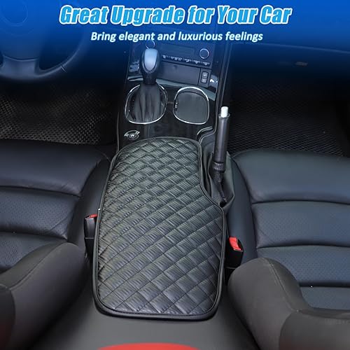 Miniatura 4 de Almohadilla de consola central de automóvil para Chevrolet Corvette C6 2005-2013, funda de reposabrazos de automóvil, cojín de cuero, impermeable,