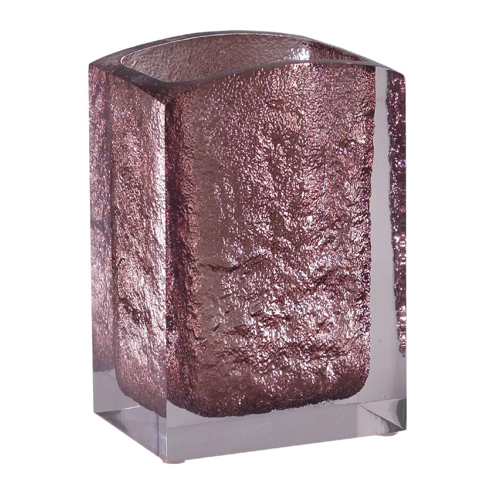 Gedy Antares Brush Holder, Resin, Brown, 6.2X8X11.7