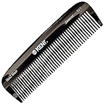 Kent 12T G Wide Tooth Detangling Comb - Handmade Pocket Comb for Thick, Curly, Wavy Hair - Large Tooth Hair and Beard Grooming Comb - Saw-Cut and Hand Polished