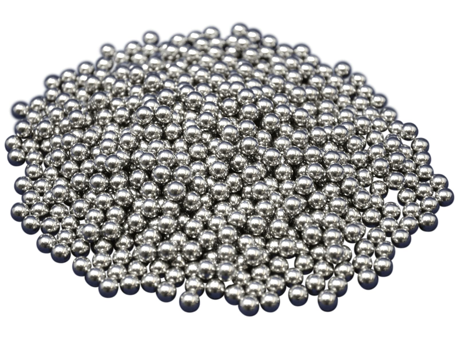 Mahlkugeln aus Edelstahl 316 – Güteklasse 1000, 1 kg, korrosionsbeständig, 5 mm bis 25 mm(5mm)