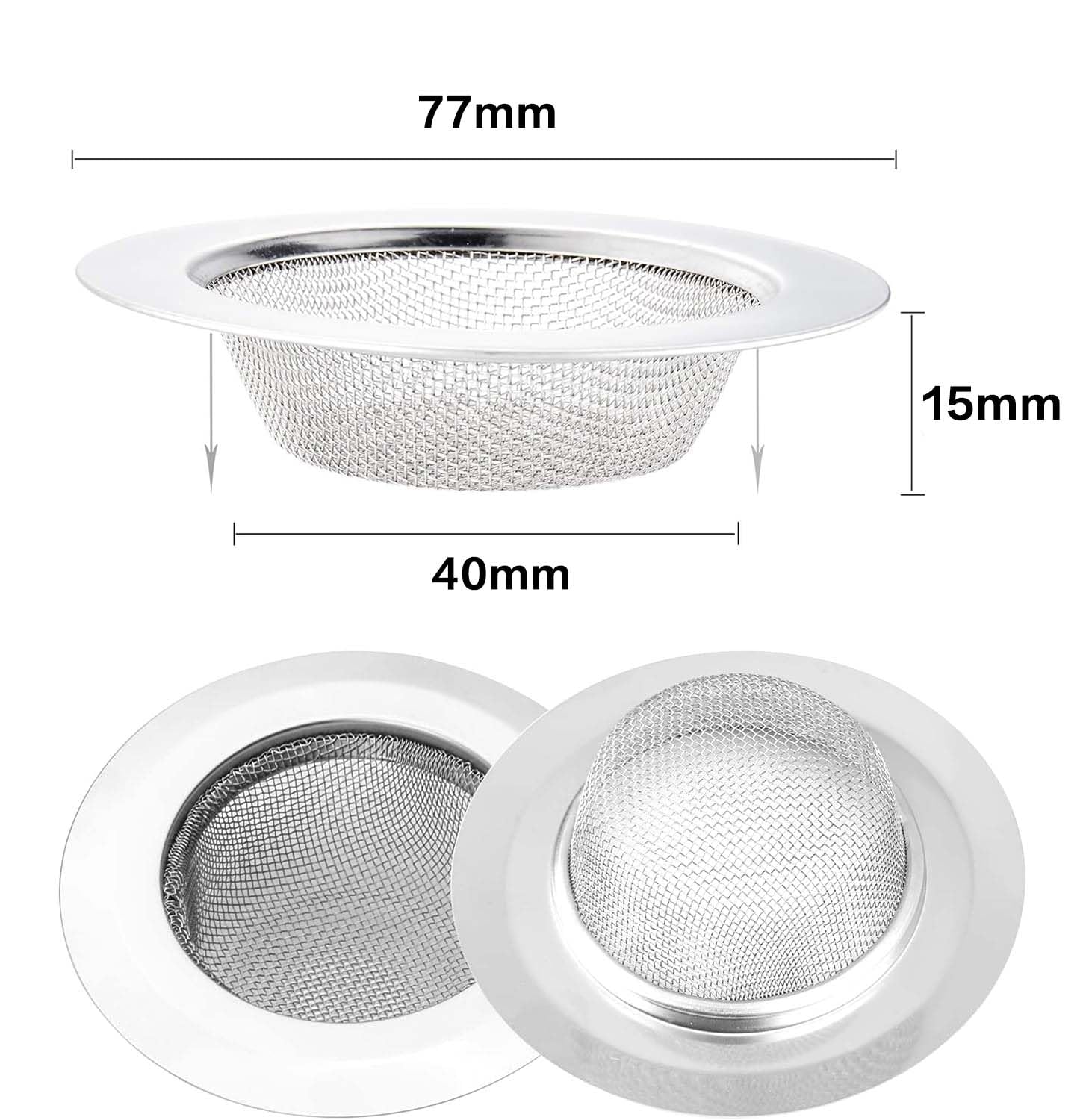 Filtre Evier Cuisine, Inoxydable Grille Evier Cuisine - Bouchon Evier Cuisine Maille De Filtre De Vidange Pour Salle De Bain Cuisine 98914337