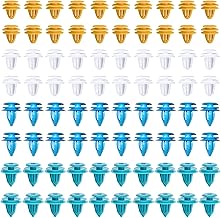 80 Pcs Plastic Car Clips Auto Fastener Clips Car Boot Interior Door Panel Clips Fits Most Vehicles