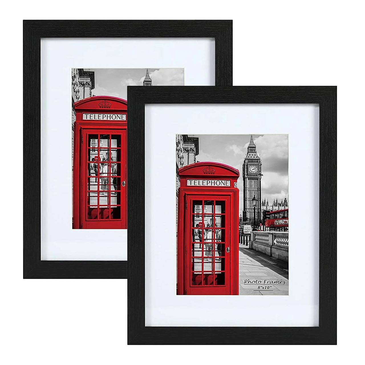 Just like this 11x14 Gallery Picture Frame with 8x10 and 8.5x11 Mat - Two Frames - Includes Both Attached Hanging Hardware Display Pictures Documents Certificates (2-Pack) (Black)