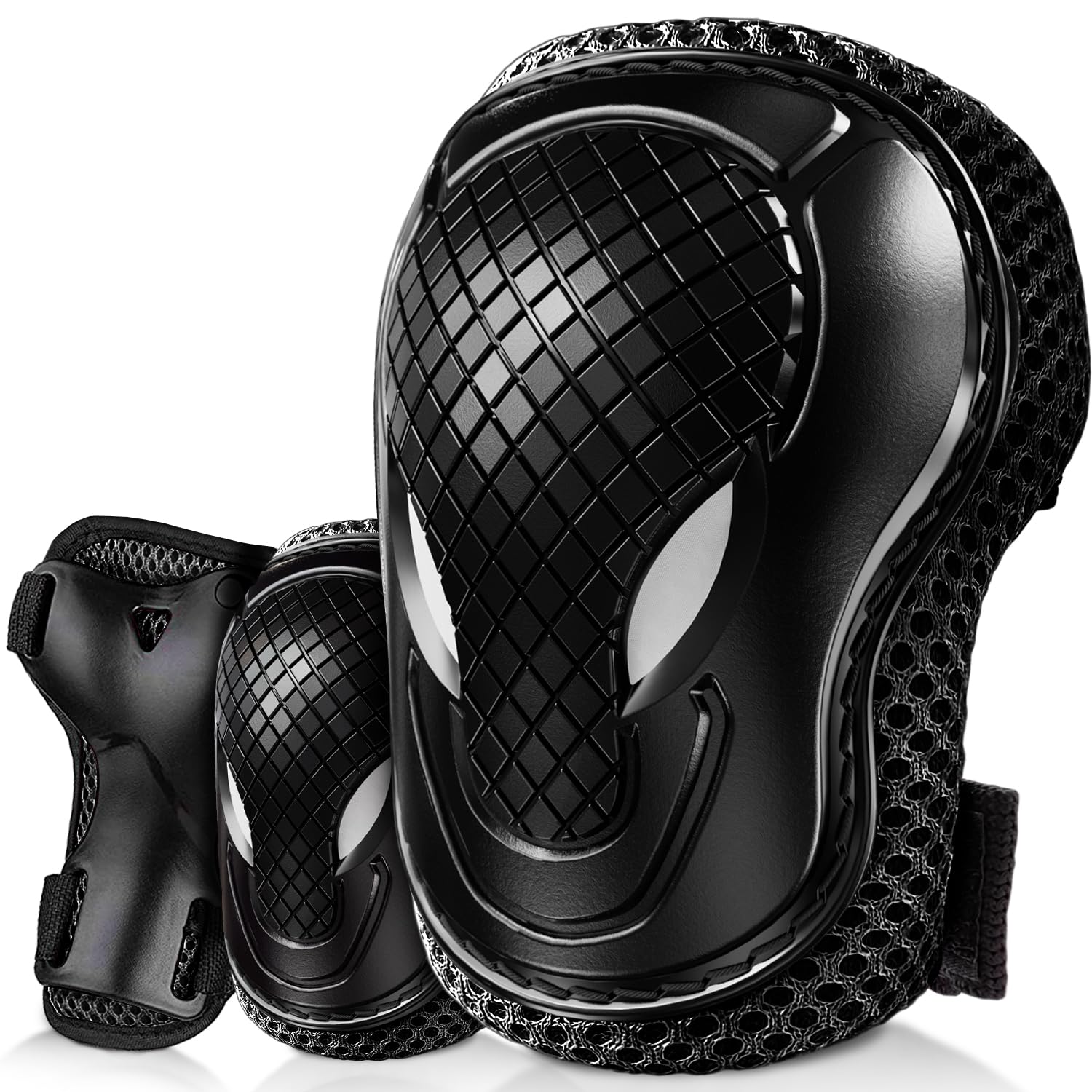 Liebkern Knieschoner voor Kinderen - Vanaf 2 Jaar - Veiligheidsgetest en Comfortabel - Robuuste Inliner Beschermers - Protecset voor Kinderen - Knie- en Elleboogbeschermers voor Kinderen