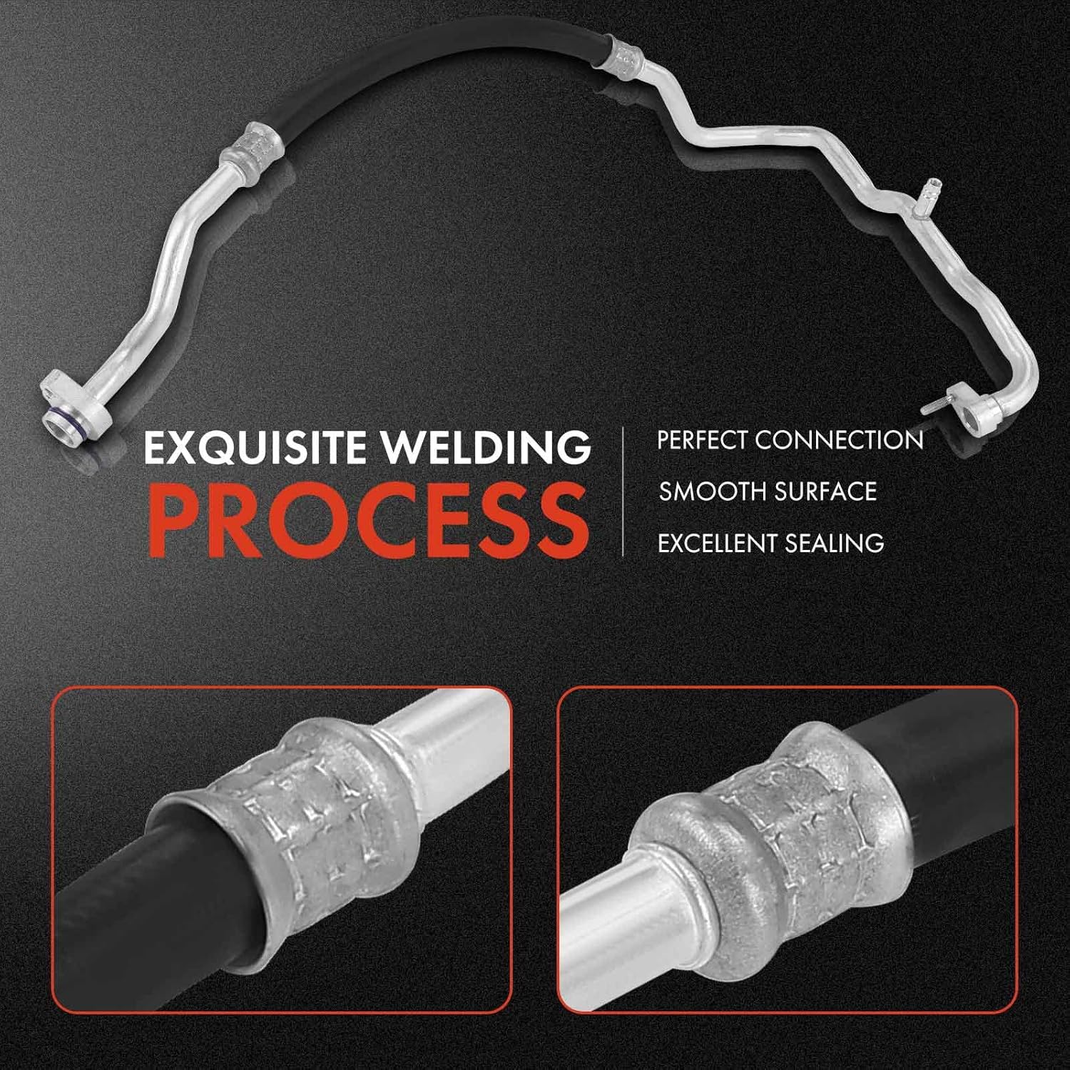 A-Premium A/C Suction Line Hose Assembly Compatible with Ford Escape 2008 & Mercury Mariner 2008, V6 3.0L, Compressor to Evap