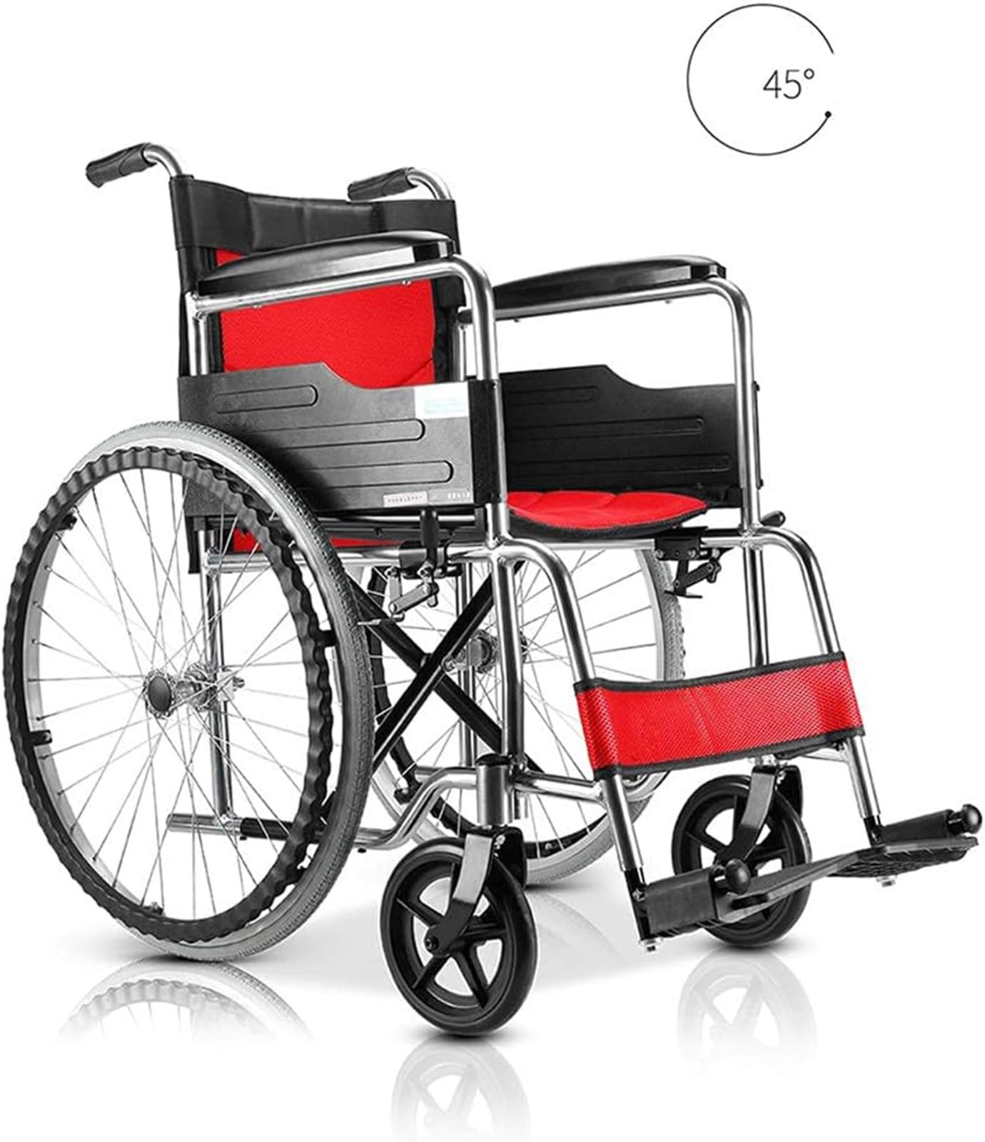 Sillas De Ruedas para Adultos, Sillas De Ruedas Plegables De Aleación De Aluminio, Silla De Ruedas Autopropulsada, Manual para Adultos, Autopropulsada, Ligera