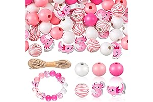 Liliful Axolotl Wooden Beads 200-Pack