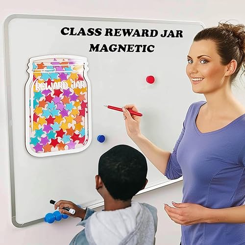 Miniatura 2 de Tarro de recompensa magnético personalizado para tablero de aula, tarro de recompensa de clase para profesores, sistema de recompensa de tarro de