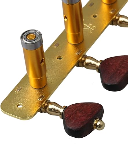 Miniatura 5 de Yibuy 2 piezas de cabezales de máquina de guitarra acústica clásica acústica, llaves de afinación, accesorios de repuesto de clavijas