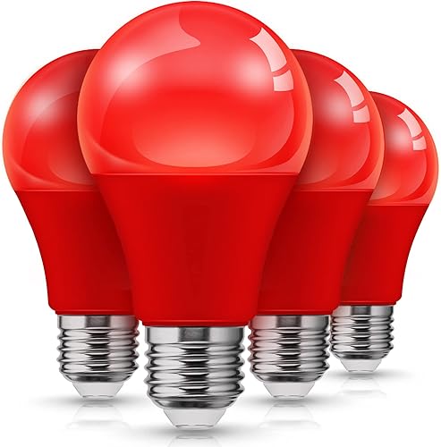 Miniatura 11 de L LOHAS LED Bombillas negras UV, [4 unidades] Luz negra LED A19 de 12 W, equivalente a 100 W, longitud de onda de nivel UVA 385-400 nm, brilla en la