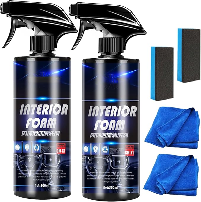 Amazon CARMIFOD 車内装洗浄フォーム 500ml Car Interior Foam Cleaner 車内装い泡状洗浄剤 多