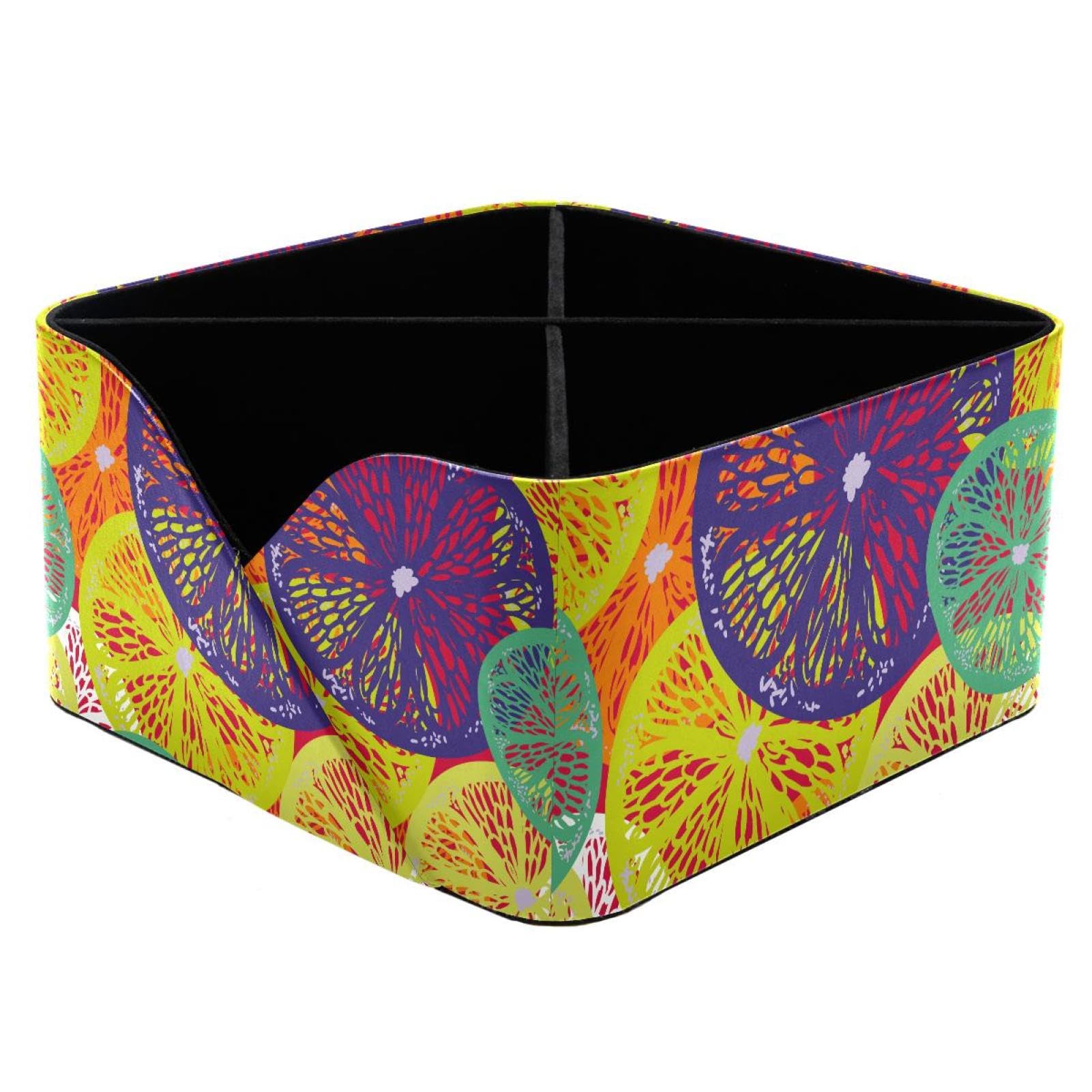 Pot à crayons motif citron rectanculaire pour bureau et études