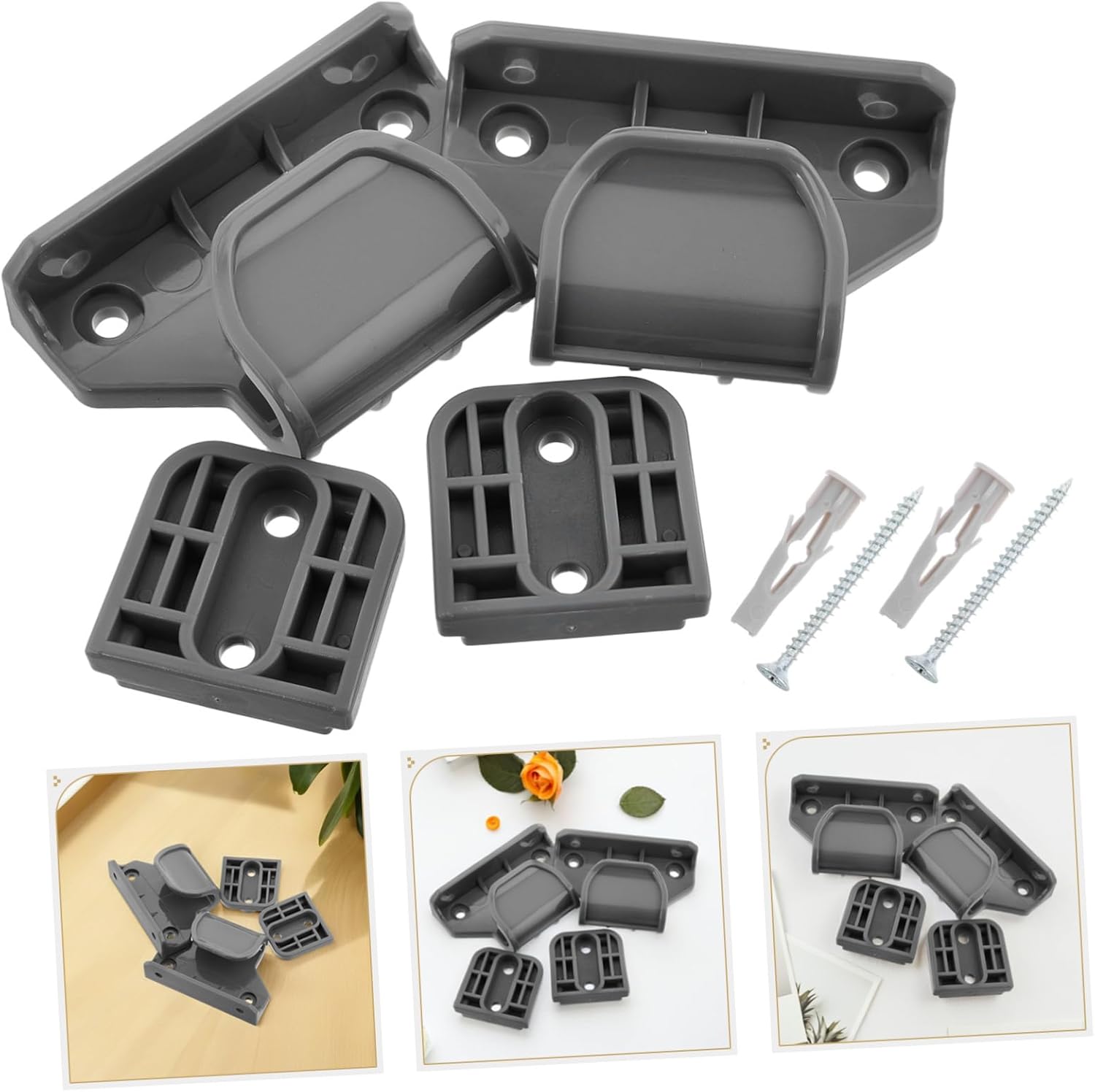 SHOWERORO Retractable Gate Extensions Easy Install Safety Barrier for Boy Girl Pets Indoor Outdoor Use Protection for Stairs Doorways Grey Color